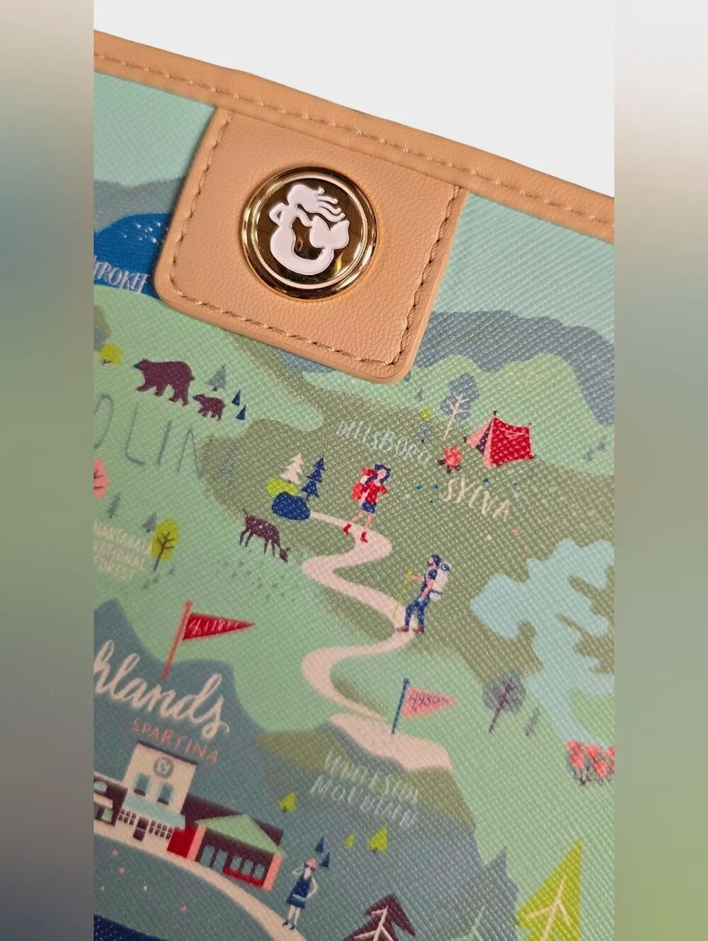 Spartina 449 Greetings From Collection - SC/NC Blue Ridge Mountains Snap Wallet